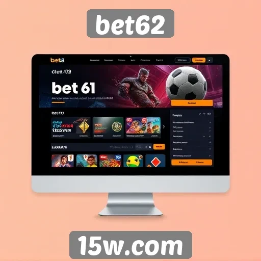 Análise da interface do usuário do site bet62